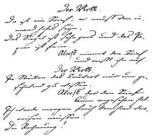 Historic print, historic manuscript
