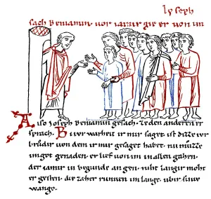 Historic print, Joseph and his Brothers