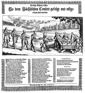 Historic print, leaflet in 1632