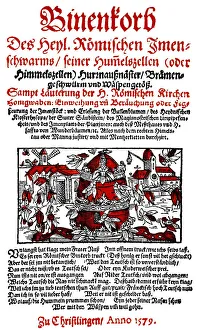 Historic print, title page by Johann Baptist Fischart