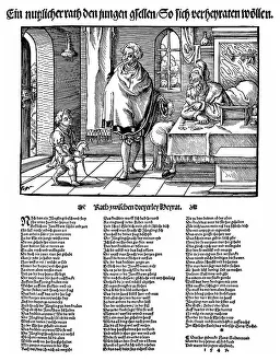 Historic print, woodcut from 1549