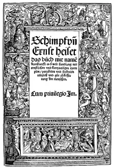 Historic print, woodcut, historical engraving
