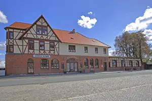 Historic railway station building