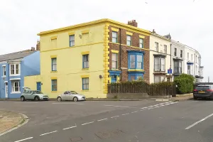 Historic seafront houses on South Crescent
