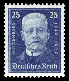 Historic stamp, German Reich, definitive stamp at 25 Pfennig