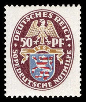Historic stamp, German Reich, definitive stamp at 50 Pfennig