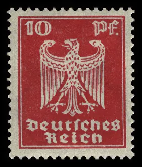 Historic stamp, German Reich, definitive stamp with imperial eagle