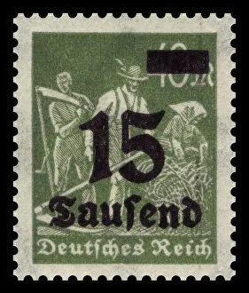 Historic stamp, German Reich, inflation