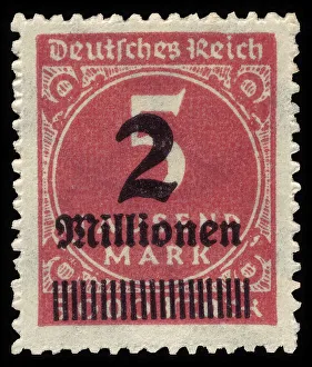 Historic stamp, German Reich, inflation