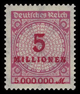 Historic stamp, German Reich, inflation