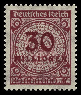 Historic stamp, German Reich, inflation