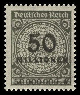 Historic stamp, German Reich, inflation
