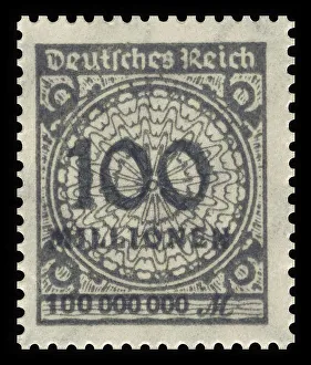Historic stamp, German Reich, inflation