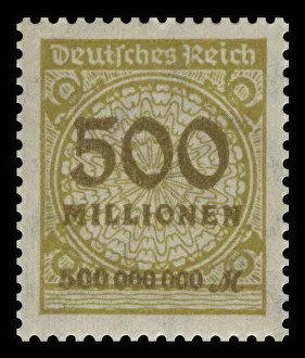 Historic stamp, German Reich, inflation