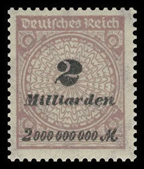 Historic stamp, German Reich, inflation