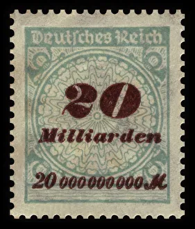 Historic stamp, German Reich, inflation