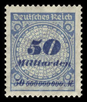 Historic stamp, German Reich, inflation