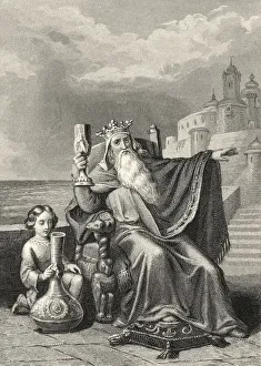 Historic steel engraving from the 19th century