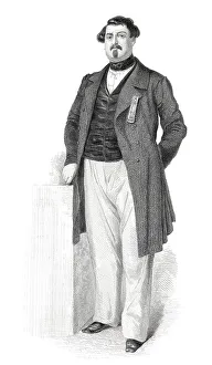 Historic steel engraving from the 19th century