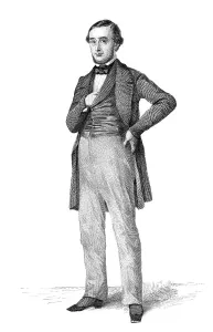 Historic steel engraving from the 19th century