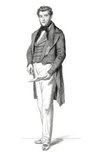 Historic steel engraving from the 19th century