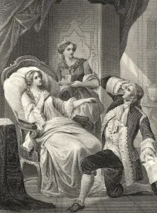 Historic steel engraving by Ferdinand Rothbart