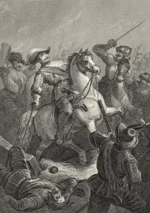 Historic steel engraving by Ferdinand Rothbart