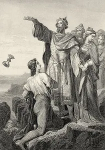 Historic steel engraving by Ferdinand Rothbart