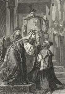 Historic steel engraving by Ferdinand Rothbart