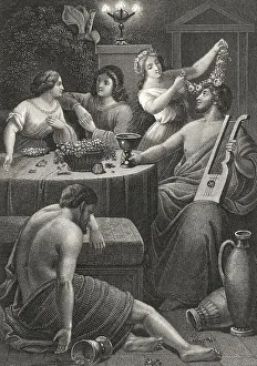 Historic steel engraving by Johann Baptist Wilhelm Adolf Sonderland
