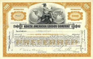 Historic stock certificate, share