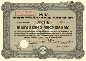 Historic stock certificate, share
