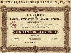 Historic stock certificate, share