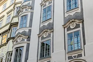 Historic town house facades, symbol of architecture