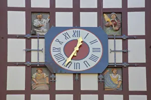 Framed Print : Historic Tubingen Gate built in 1330 with half-timbering