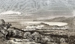 Historic view of Nice, French Riviera