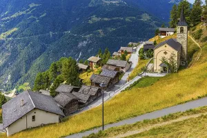 Historic village centre and Sainte Barbe church