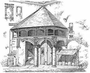 Historical architectural illustration from the 19th Century