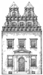 Historical architectural illustration from the 19th Century