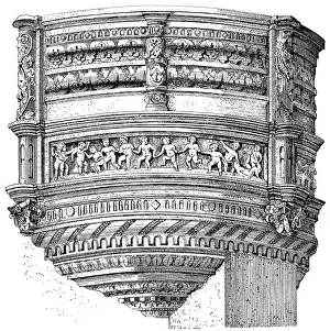 Historical architectural illustration from the 19th Century