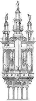 Historical architectural illustration from the 19th Century