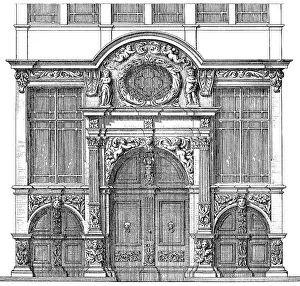Historical architectural illustration from the 19th Century