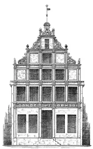 Historical architectural illustration from the 19th Century