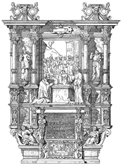 Historical architectural illustration from the 19th Century