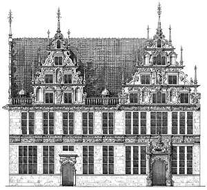 Historical architectural illustration from the 19th Century