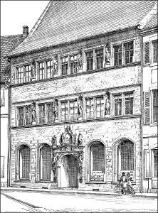 Historical architectural illustration from the 19th Century