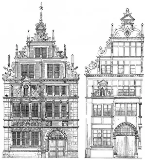 Historical architectural illustration from the 19th Century