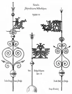 Historical architectural illustrations from the 19th Century