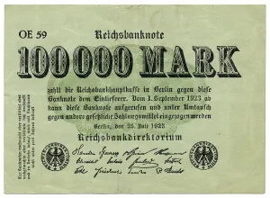Historical banknote, Reichsbanknote