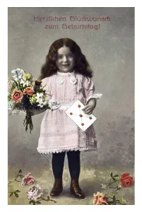 Historical brithday greetings card
